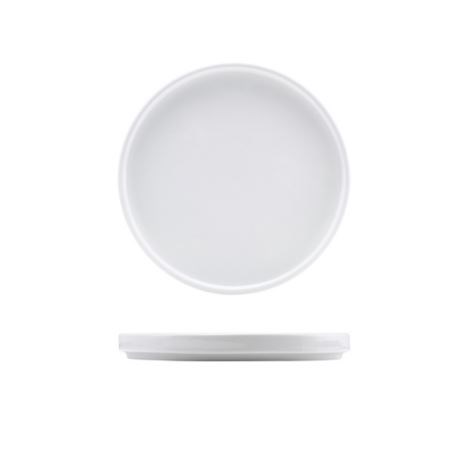 Genware Porcelain Low Presentation Plate 20cm