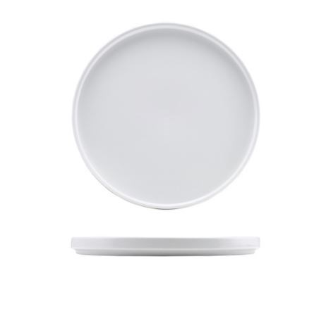 Genware Porcelain Low Presentation Plate 25cm