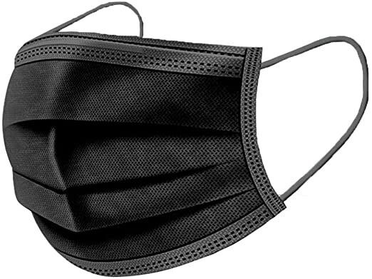 3 Ply Face Mask - General Use Black