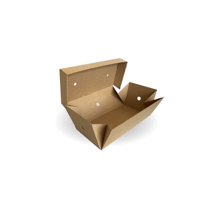Large Premium Burger Box Kraft 255x128x102