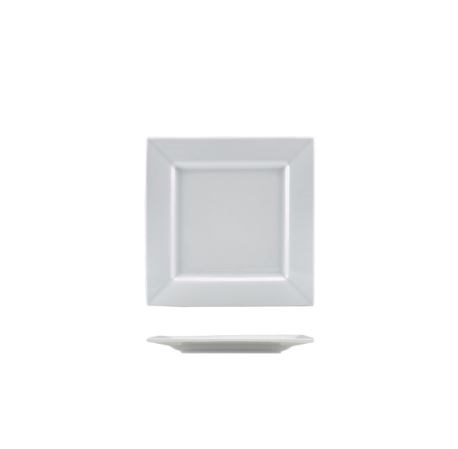 Genware Porcelain Square Plate 18cm/7.25