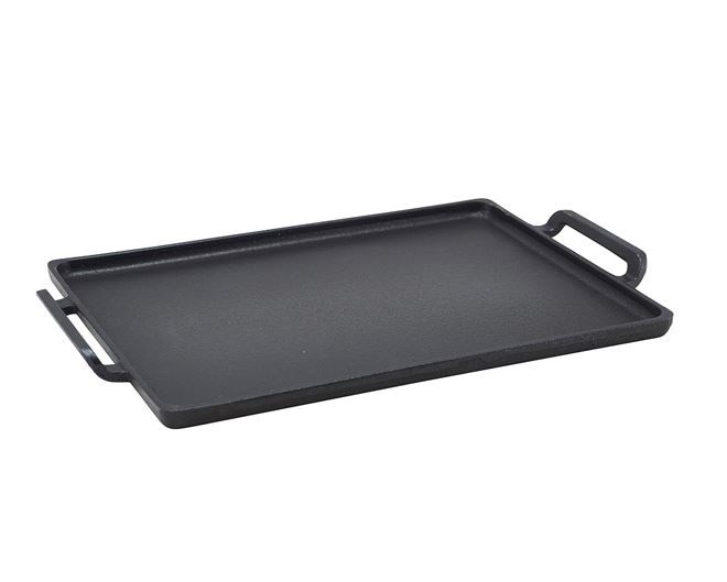 Genware Cast Iron Rect Platter 28x20cm
