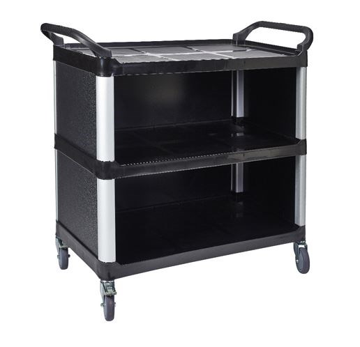 Genware Large 3 Tier Pp Panelle Trolley
