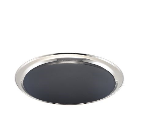 GenWare Non Slip Stainless Steel Round Tray 35cm