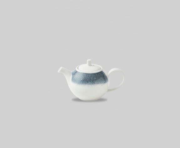 Raku Topaz Blue Beverage Pot 15oz