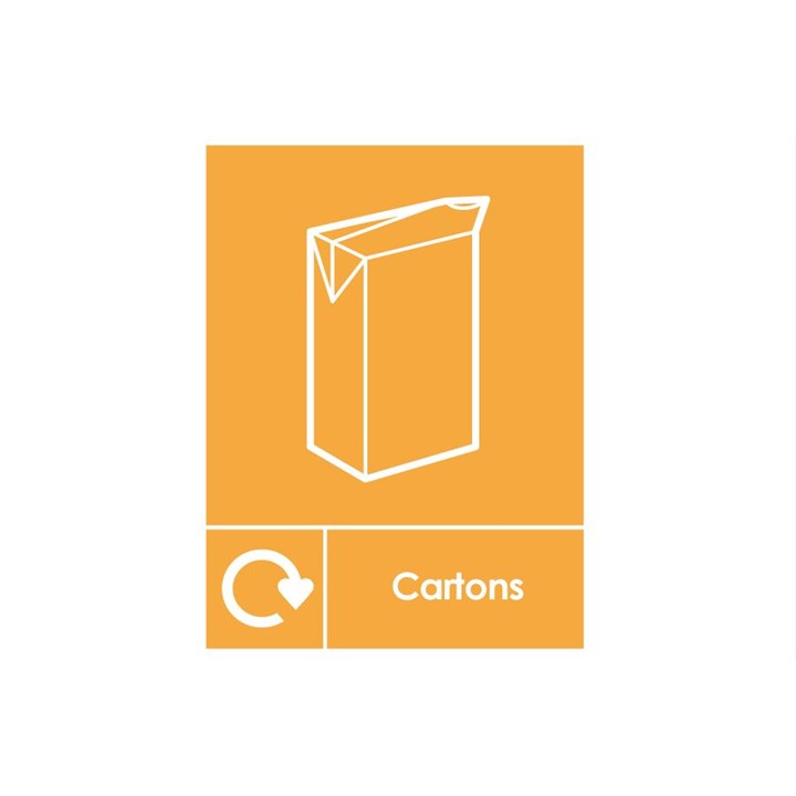 Cartons Recycling Bin Sticker