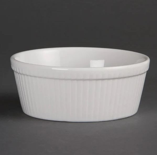 Pie Dish Round White 134mm