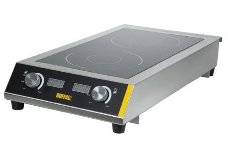 Buffalo Heavy Duty Double Induction Hob 7kW
