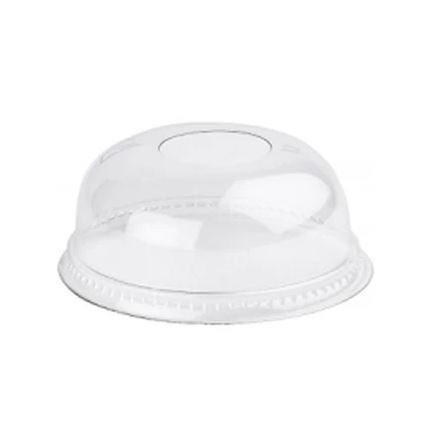 92mm Domed Lid With Hole for16oz Smoothie Cup