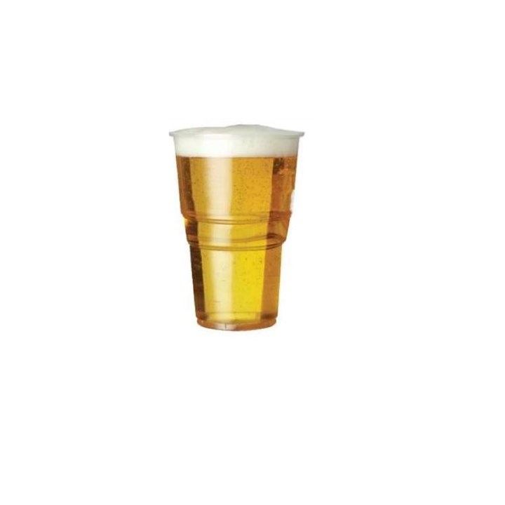 Disposable Pint To Brim Glass