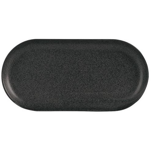 Graphite Narrow Oval Plate 30cm