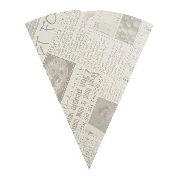 Colpac Biodegradable Newspaper Print Paper Chip Cones 183mm