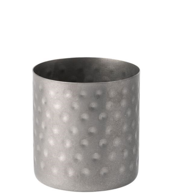 Vintage Steel Hammered Chip Cup 3.5in (8.5cm)