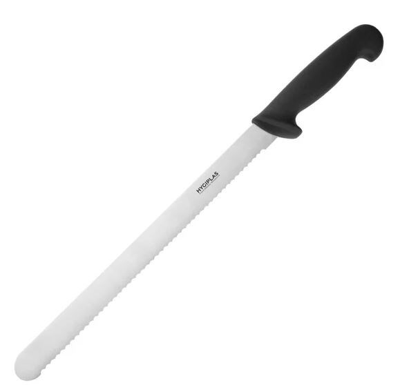 Hygiplas Serrated Slicer Black 30cm