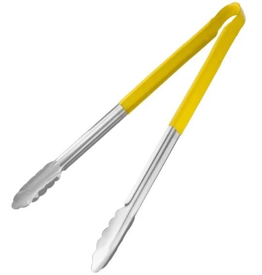 Hygiplas Colour Coded Serving Tong Yellow 405mm