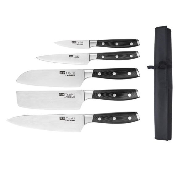 Vogue Tsuki 5 Piece Series 7 Knife Set and Wallet