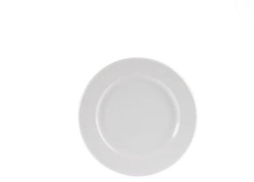 Rimmed Plate White 17cm 6in