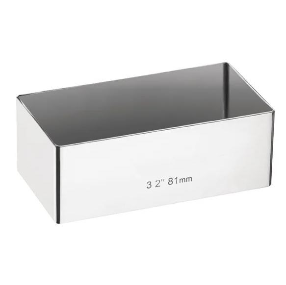 Rectangular Mini Gateaux Mould 80x40mm