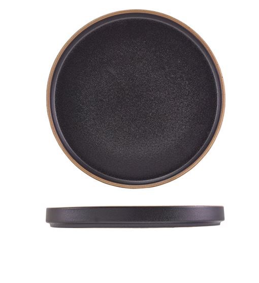 Kava Black Stoneware Presentation Plate 25cm