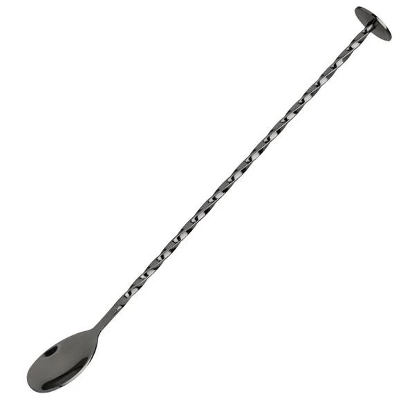 Olympia Cocktail Mixing Spoon Gunmetal 290x34mm
