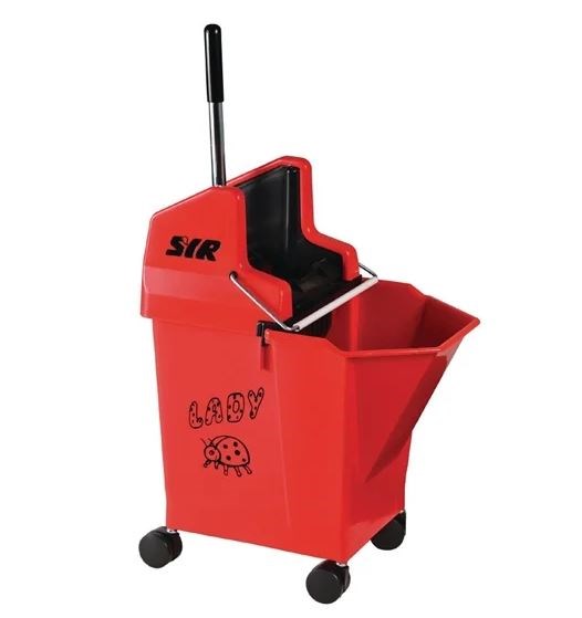 Combine System Mop Bucket and Wringer Red 9L