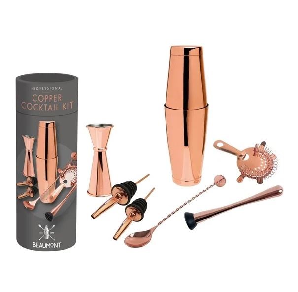 Beaumont Cocktail kit Copper 8 Piece