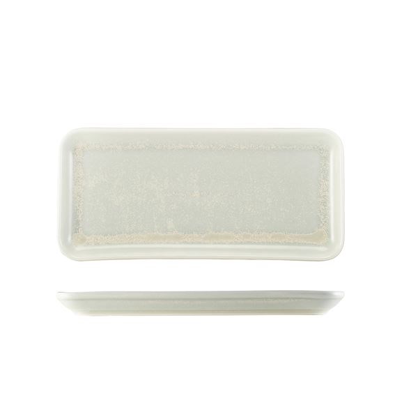 Terra Porcelain Pearl Narrow Rectangular Platter 27x12.5cm