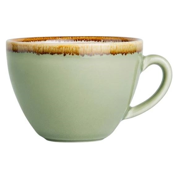 Olympia Kiln Cappuccino Cups Moss 230ml