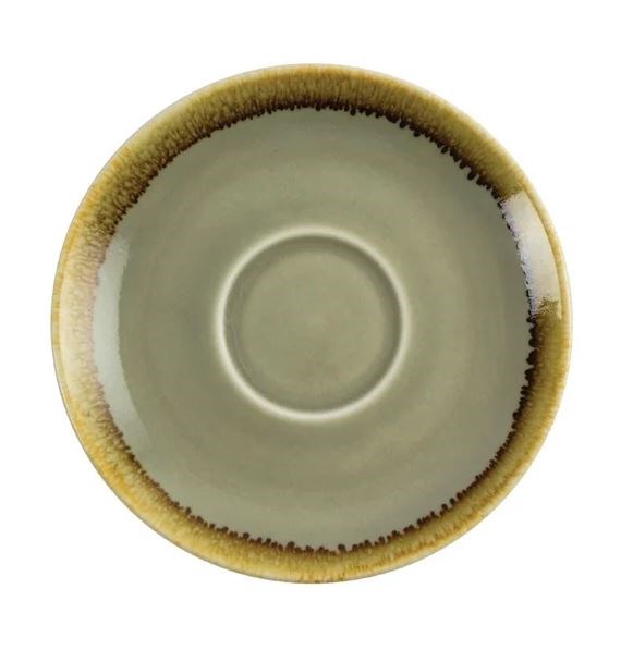 Olympia Kiln Cappuccino Saucer Moss 140mm