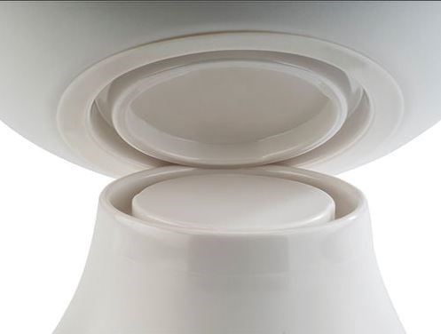 Frida Lock Melamine Stand (White) 16.5cm