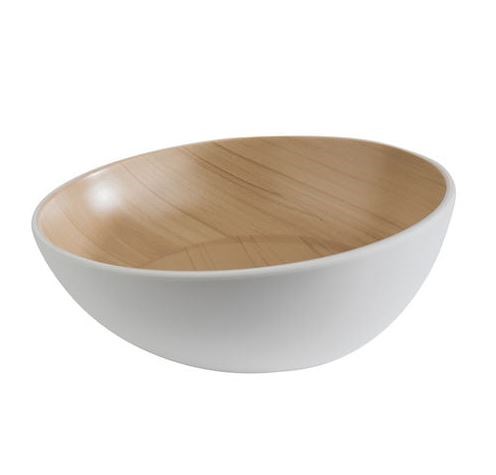 Frida Lock Melamine Bowl White 28.5cm