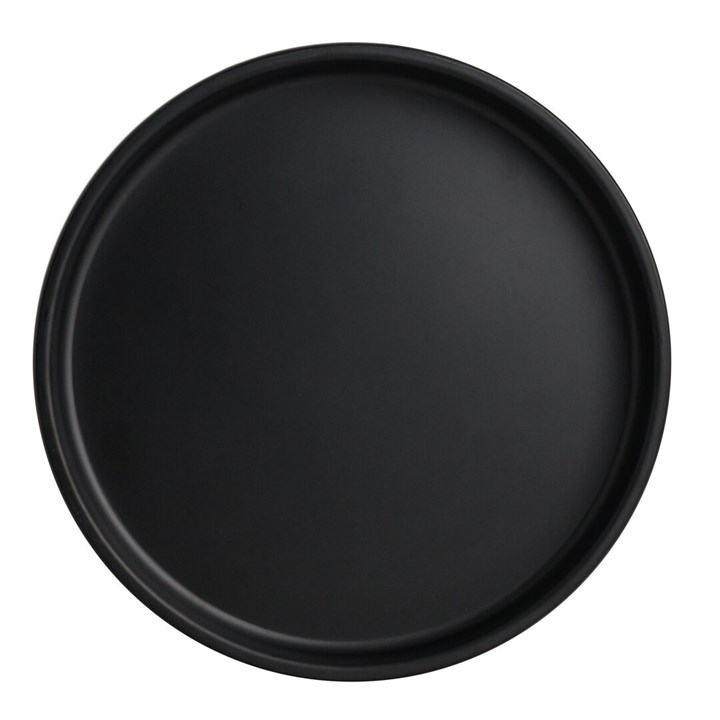 Cali Black Stack Plate 15.9 x 2.2cm