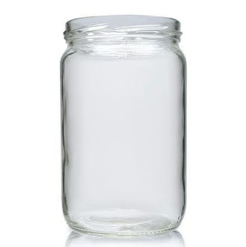 Clear Glass Food Jar 660ml No Cap