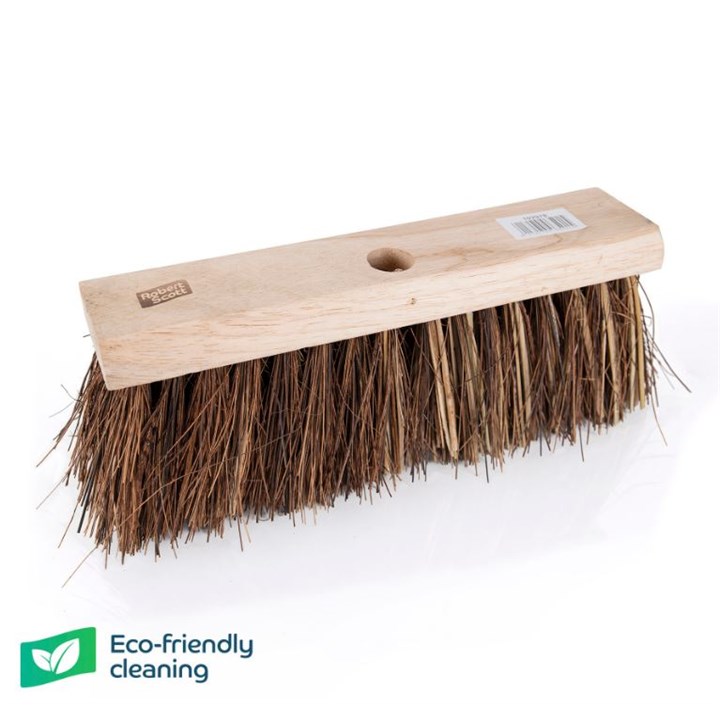 Wooden Broom FSC Square Yard Stiff 13in