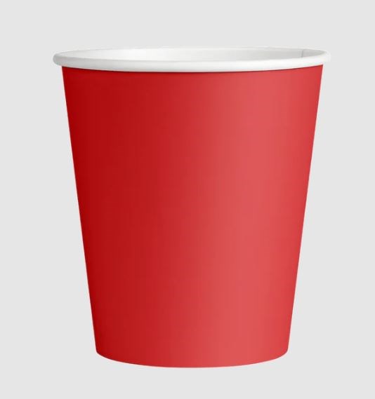 Decent Hot Cup Single Wall Red 8oz