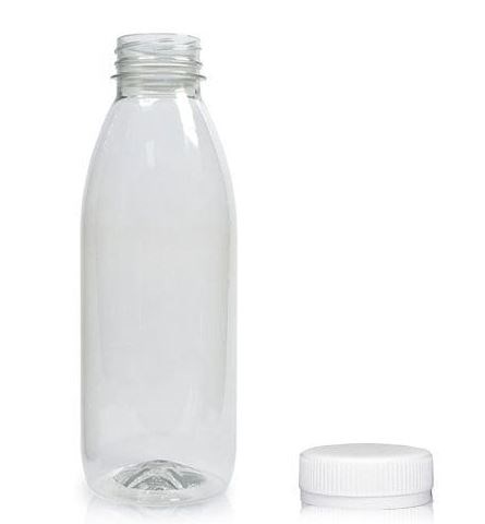 Juice Bottle With 38mm Tamper Evident Juice Cap 330ml