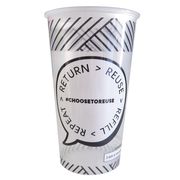 Event Cup B&W CE Marked 1 pint to brim and 1/2 pint to line
