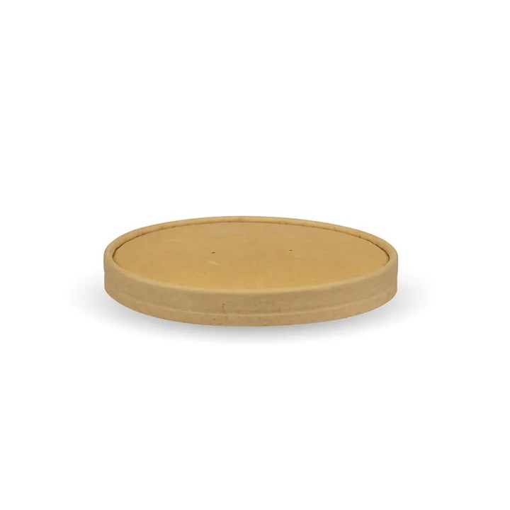 Kraft PLA Lined Paper Lids To Fit 444240