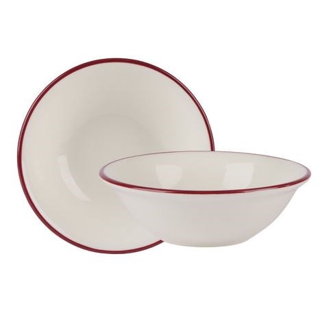 Modest Maroon Oatmeal Bowl 16cm/15oz