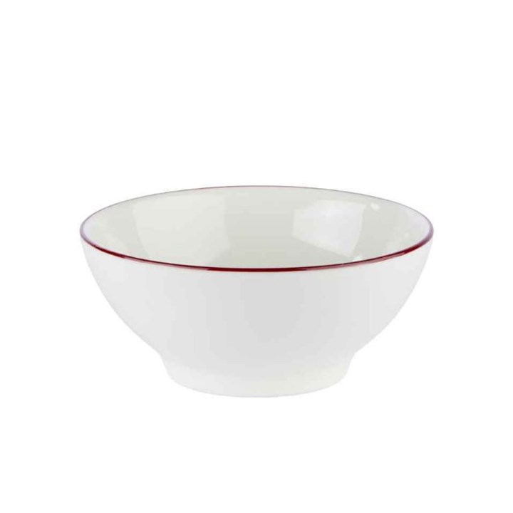 Modest Maroon Footed Bowl 14cm / 5.5in
