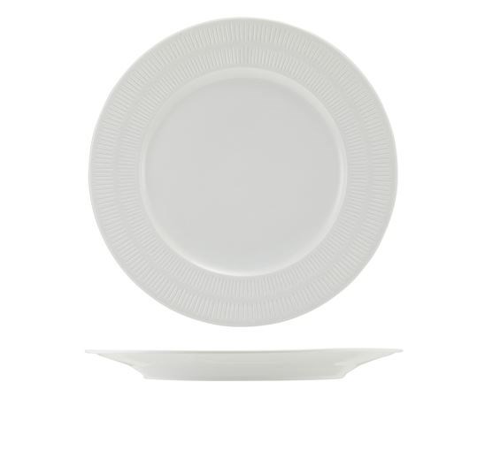 Incise Porcelain Solara Winged Plate 25.5cm
