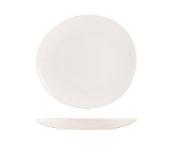 Incise Porcelain Soma Coupe Plate 24.5cm/ 9in