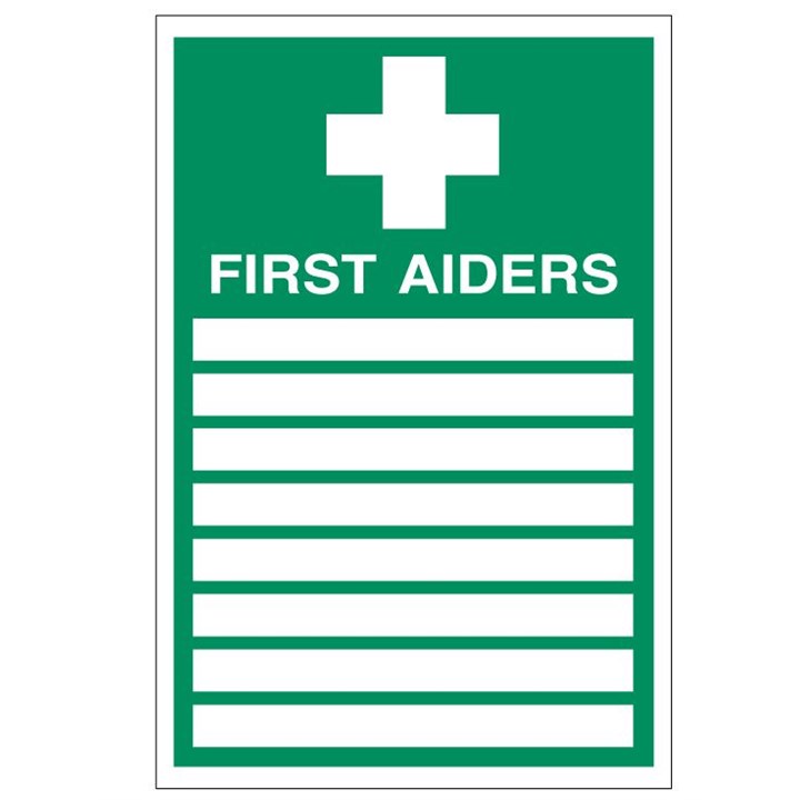 First Aiders Notice 200x300mm