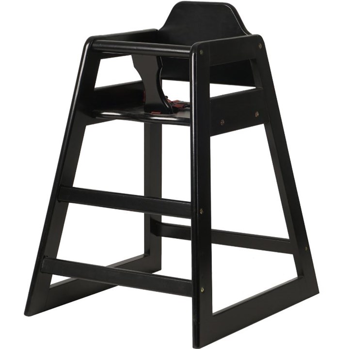 High Chair Wood Black