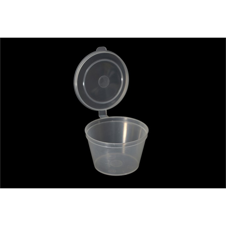 4oz Hinge Sauce Cups + Lis
