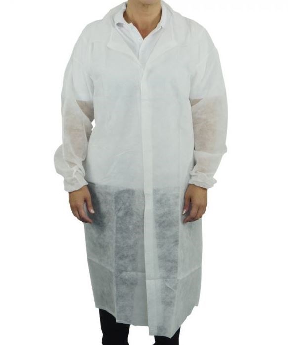 Non Woven Visitors Coat White XL