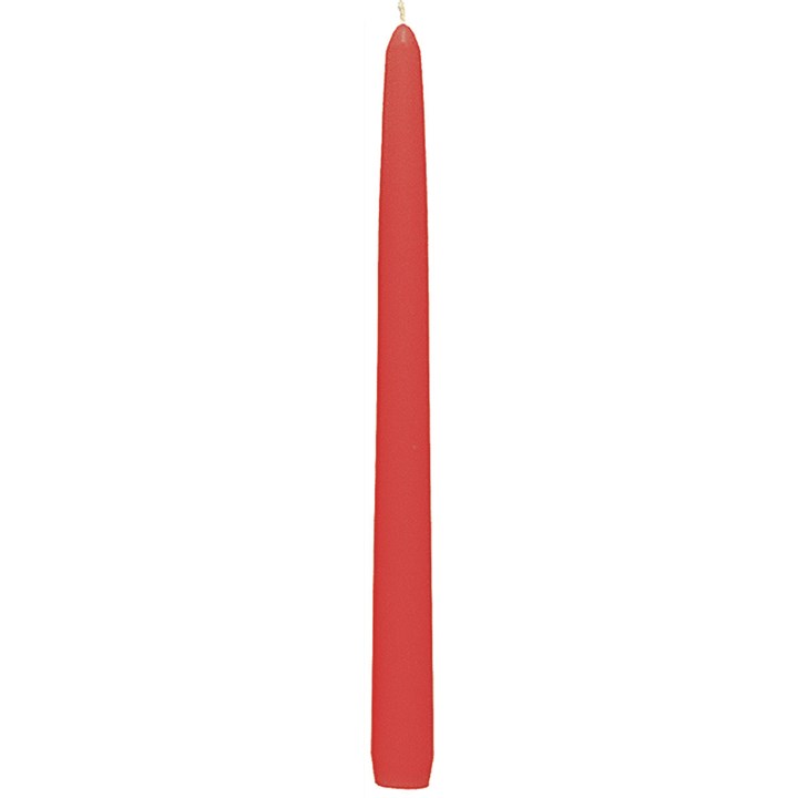 Red Tapered Candle 24 cm (9.4'')