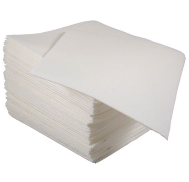 White Fabric Style Napkins 33cm