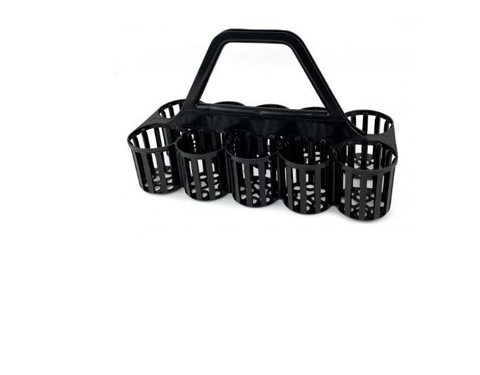 Black Plastic 10 Bottle/Glass Carrier