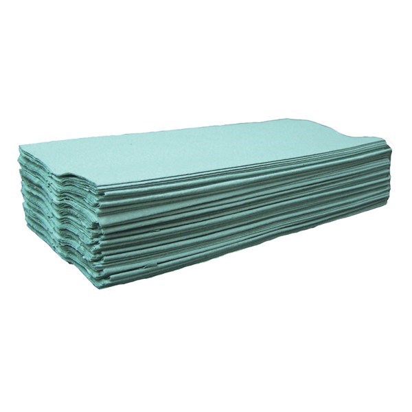 C Fold Hand Towel Biodegradable 1 Ply Green